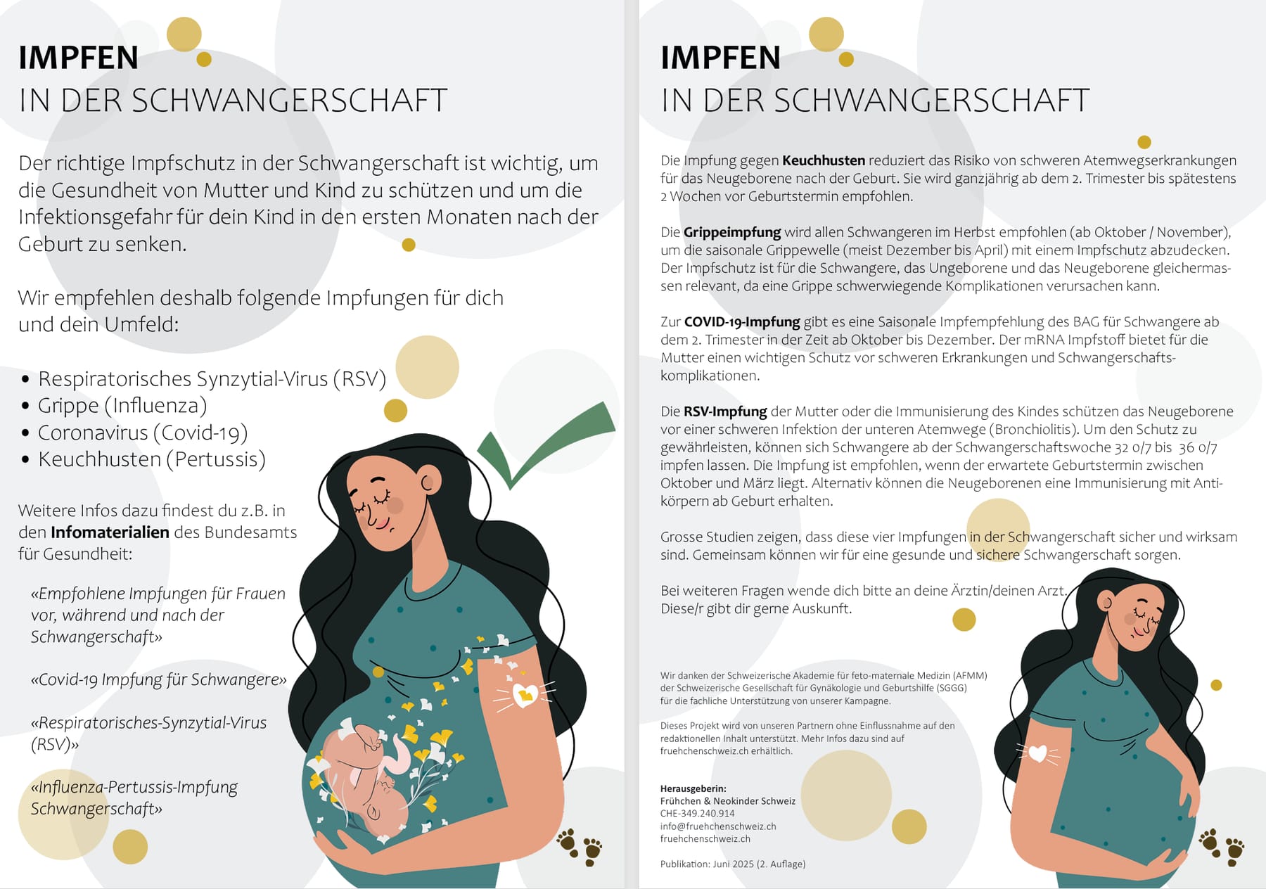 Flyer Impfen in der Schwangerschaft